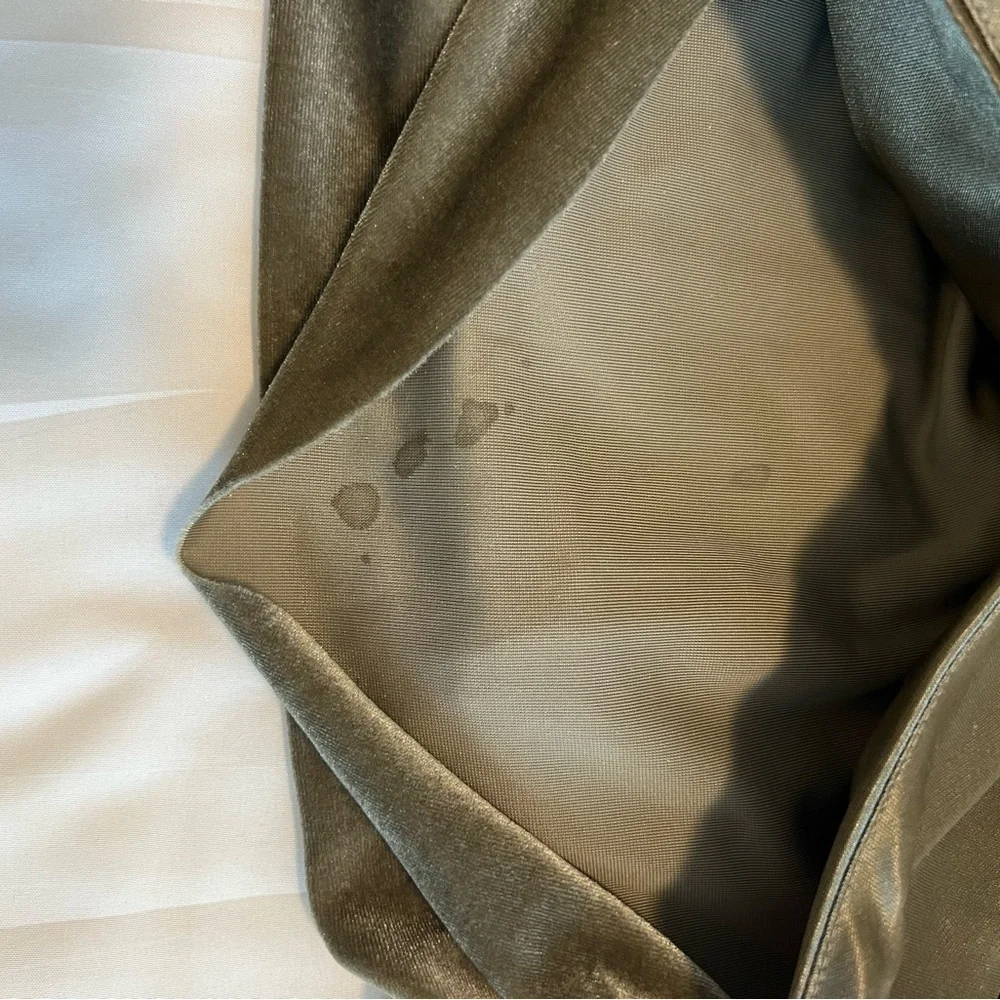 Jenny Yoo Saba Velvet Cowl Neck Slip Gown. Sage Green. Maxi Length. Size 2 - Picture 16 of 16